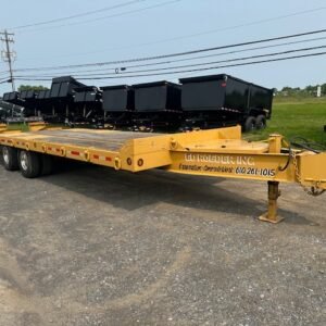 2002 Eager Beaver 8.5 X 24 Deckover Equipment Trailer – Air Brakes