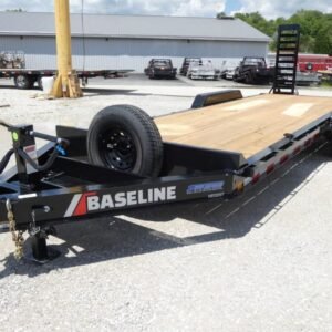 2025 Baseline HEQ207 82″x 22′ 14k Equipment Trailer With Flip-Knee Ramps Stock #301356 – Spencer Trailers