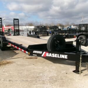 2025 Baseline HEQ208 82″x22′ 16k Equipment Trailer with Flip-Knee Ramps Stock #291838 – Spencer Trailers