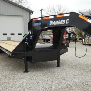 2025 Diamond C FMAX212 102″x 35′ 25.9k Equipment Trailer With MAX Ramps Stock #298921 Goose Neck Trailer – Spencer Trailers