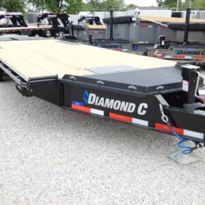 2025 Diamond C DEC208 102″x 26′ 18k Deck-Over Trailer With MAX Ramps Stock #301164 – Spencer Trailers