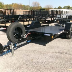 2025 Diamond C DSA107 77″x 12′ 7k Single Axle Tilt Trailer Stock #293324 – Spencer Trailers