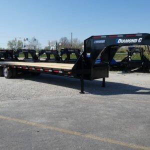 2025 Diamond C FMAX212 102″x 32′ 25.9k Equipment Trailer With MAX Ramps Stock #299757 Goose Neck Trailer – Spencer Trailers