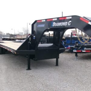 2025 Diamond C FMAX212 HDT 102″x 32′ 25.9k Hydraulic Dovetail Equipment Trailer Stock #297842 Goose Neck Trailer – Spencer Trailers