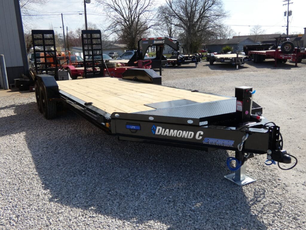 2025 Diamond C LPX207 82″x 20′ 14.9k Equipment Trailer With HD Flip-Knee Ramps Stock #299857 – Spencer Trailers