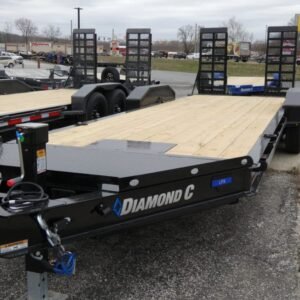 2025 Diamond C LPX207 82″x 22′ 14.9k Equipment Trailer With HD Flip-Knee Ramps Stock #298201 – Spencer Trailers