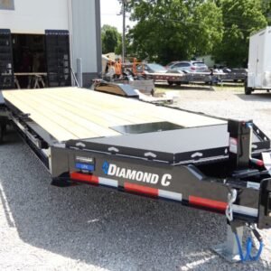 2025 Diamond C LPX210 82″x 22′ 20k Equipment Trailer With HD Flip-Knee Ramps Stock #302380 – Spencer Trailers