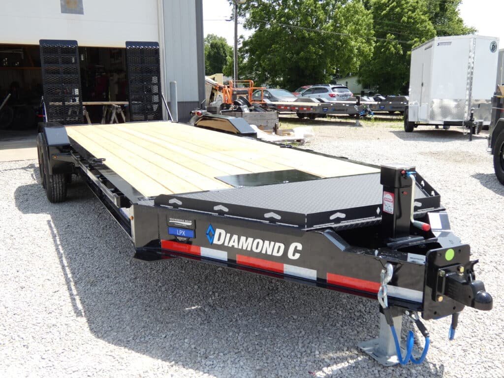 2025 Diamond C LPX210 82″x 22′ 20k Equipment Trailer With HD Flip-Knee Ramps Stock #302380 – Spencer Trailers