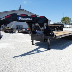 2026 Diamond C FMAX212 102″x 25′ 25.9k Equipment Trailer With MAX Ramps, Stock #305054 Gooseneck Trailer – Spencer Trailers