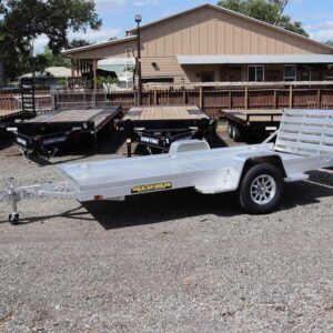 5.5×12 Aluminum Utility Trailer with a Bi-Fold Tailgate