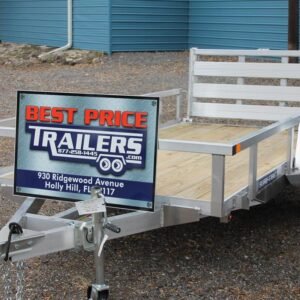 5×10 Aluminum Tube Top Utility with Bi-Fold Ramp