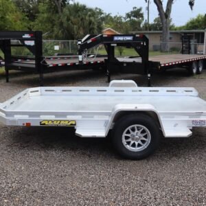 6″ X 12′ (77.5″ x 145″) 2026 SA Aluminum Utility Heavy Tilt Slotted Trailer