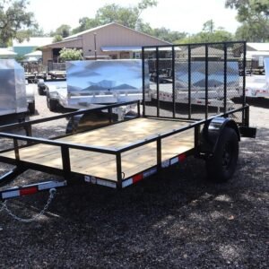 6×10 Utility Trailer with Gate – Black (2026 Triple Crown)