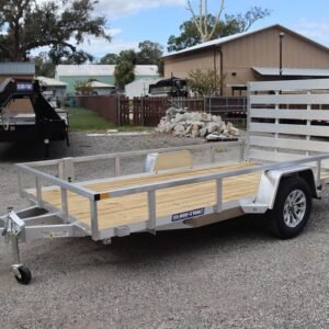 6×12 Aluminum Tube Top Utility Trailer with Stake Pockets