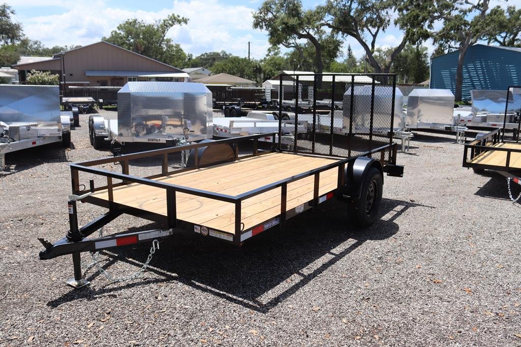 6×12 Utility Trailer with Gate – Black (2026 Triple Crown)