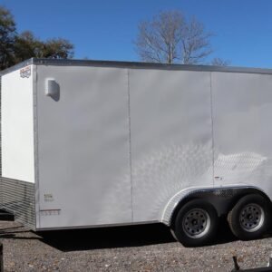 7×14 V Nose Tandem Axle with Rear Ramp Door