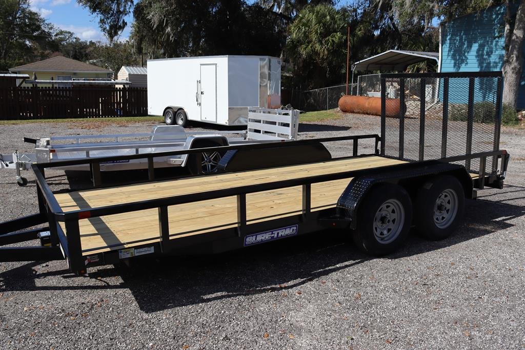 7×16 Tube Top Utility with Ramp