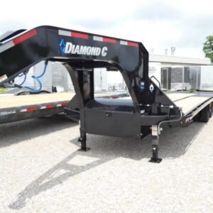 2025 Diamond C FMAX210 102″x 28′ Equipment Trailer With MAX Ramps Stock# 300829 Gooseneck Trailers – Spencer Trailers