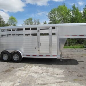 2023 Adams Trailers 16′ Gooseneck Aluminum Stock Trailer