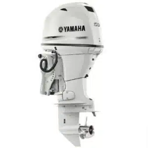 Yamaha 50 HP Pearl White Outboard Motor Mechanical Remote 20-inch Shaft