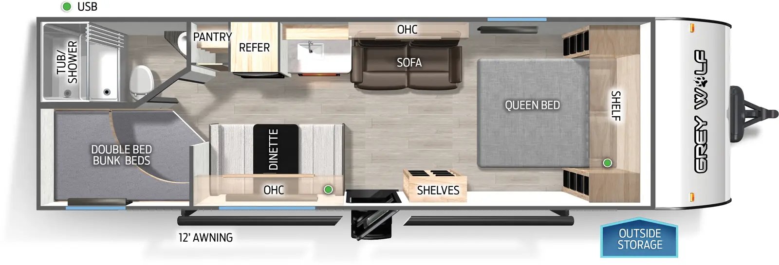 NEW 2025 Forest River Cherokee Grey Wolf 26EV - Image 7